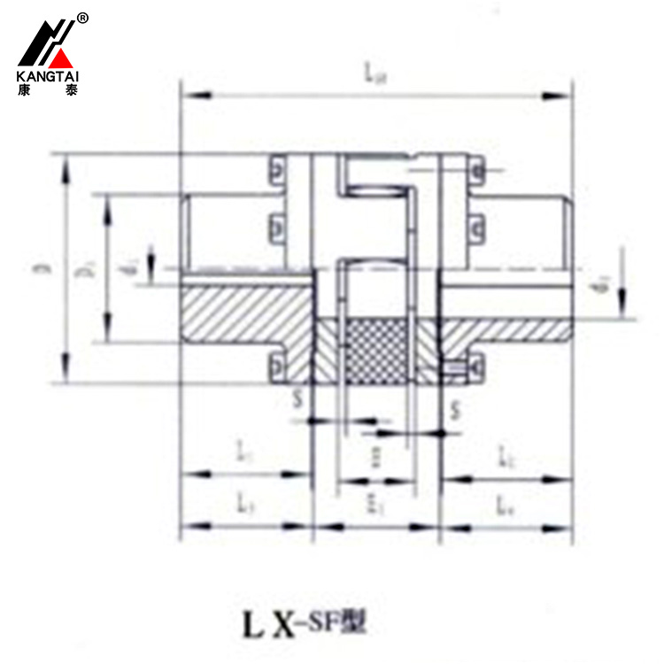 LX-SF、ZT-DF 型法蘭星形彈性聯(lián)軸器