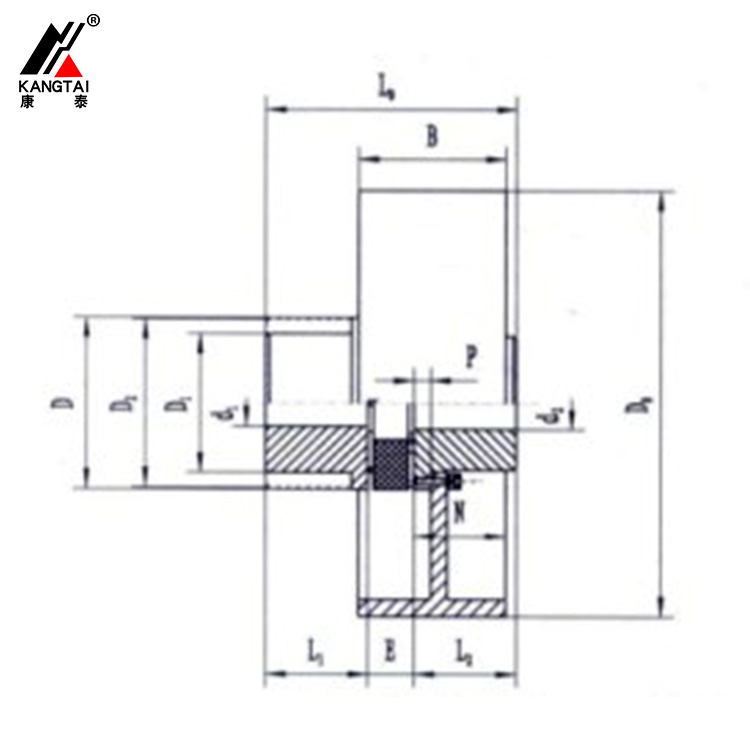 LX-Z 型帶制動輪星形彈性聯(lián)軸器